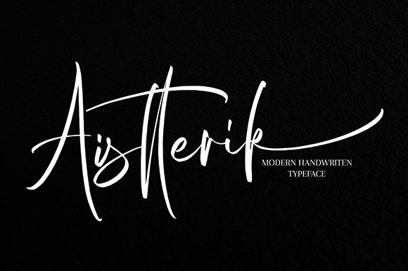 Aistterik: The Elegant Script Font That Elevates Brand Design
