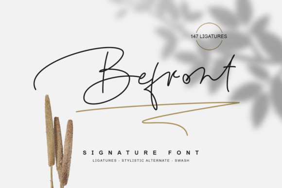Befront: A Script Font with Elegant Flow for Editorial Design