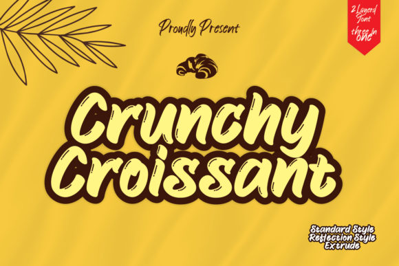 Crunchy Croissant: A Bold Script Font for Business Branding