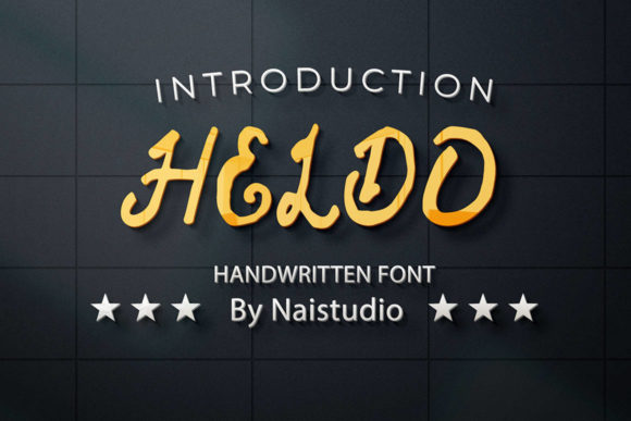 Heldo: A Handwritten Font for Creative Crafters