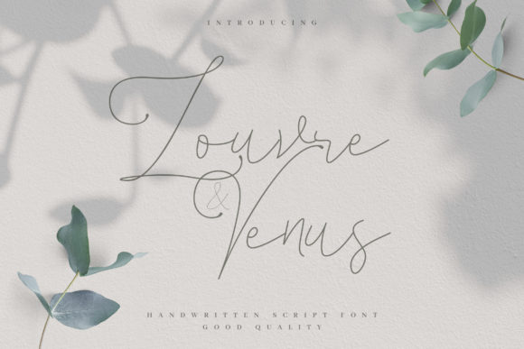 Louvre Venus: A Script Font for Elegant Digital Design