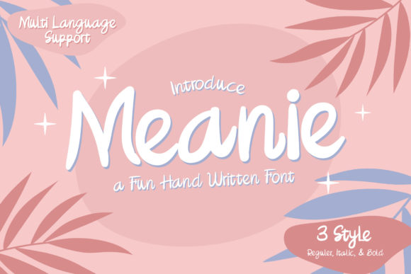 Meanie: A Handwritten Font for Editorial Warmth and Character