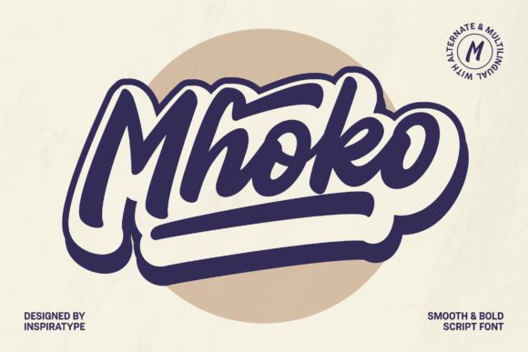 Mhoko: A Script Font for Editorial Elegance