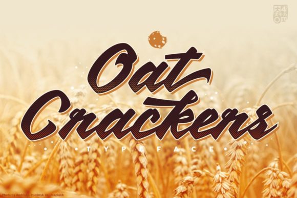 Oat Crackers: A Playful Script Font for Digital Design