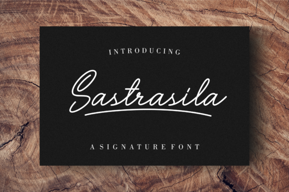 Sastrasila: A Script Font for Elegant Digital Design