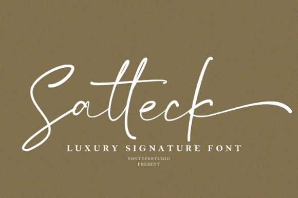 Satteck: A Script Font That Elevates Digital Branding