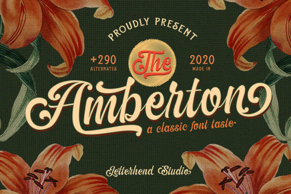 The Amberton: A Timeless Script Font for Editorial Design