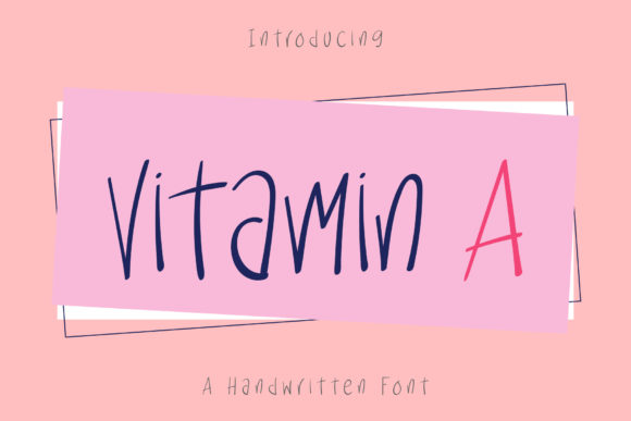 Vitamin A: A Script Font with Personality