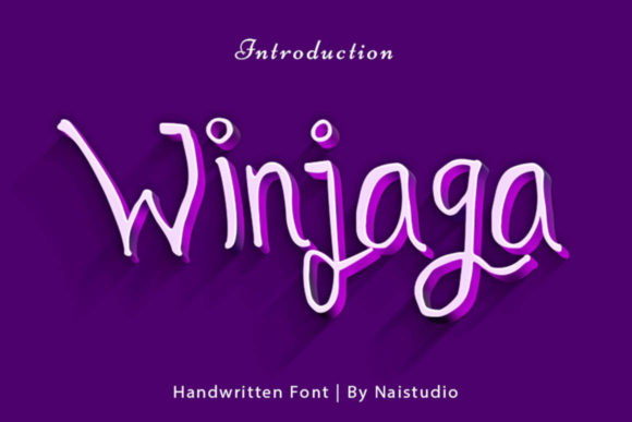 Winjaga: A Joyful Handwritten Font for Digital Design